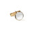 Shirt Cufflinks - White and Gold