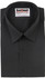 Ladies Microfiber Lay Down Collar Dress Shirt black