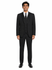 The Ezra  - Men's Tuxedo Package with White Dress Shirt, Black Vest #350 and Long Tie