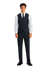 Enzo Concert Uniform Package with White Dress Shirt,#350B Vest and Black Long Tie