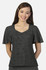 Monica - Velvet Flocked Chiffon Bouse