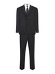 Jacob Men's Suit With Coat, Dress Pants,  Premium White Microfiber Shirt and Long Tie