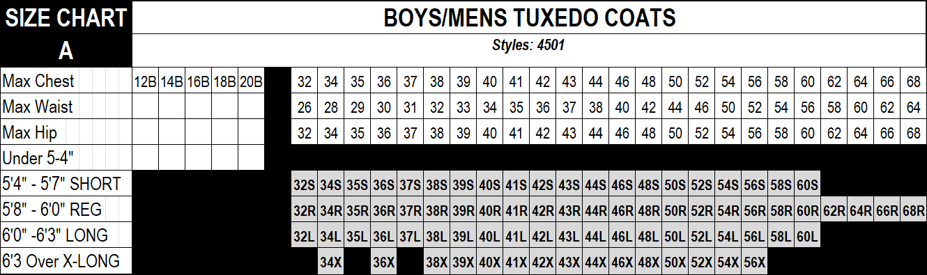 Size Charts