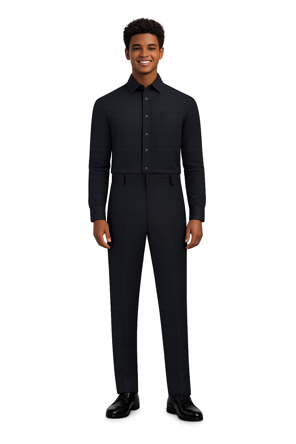 black dress shirt and black dress pants Mens Tailored Athlete Muscle Fit Large The modern Black Dress Pants Outfits For