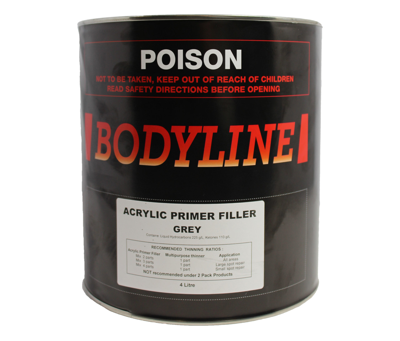 Bodyline Acrylic Primer Filler 4Lt