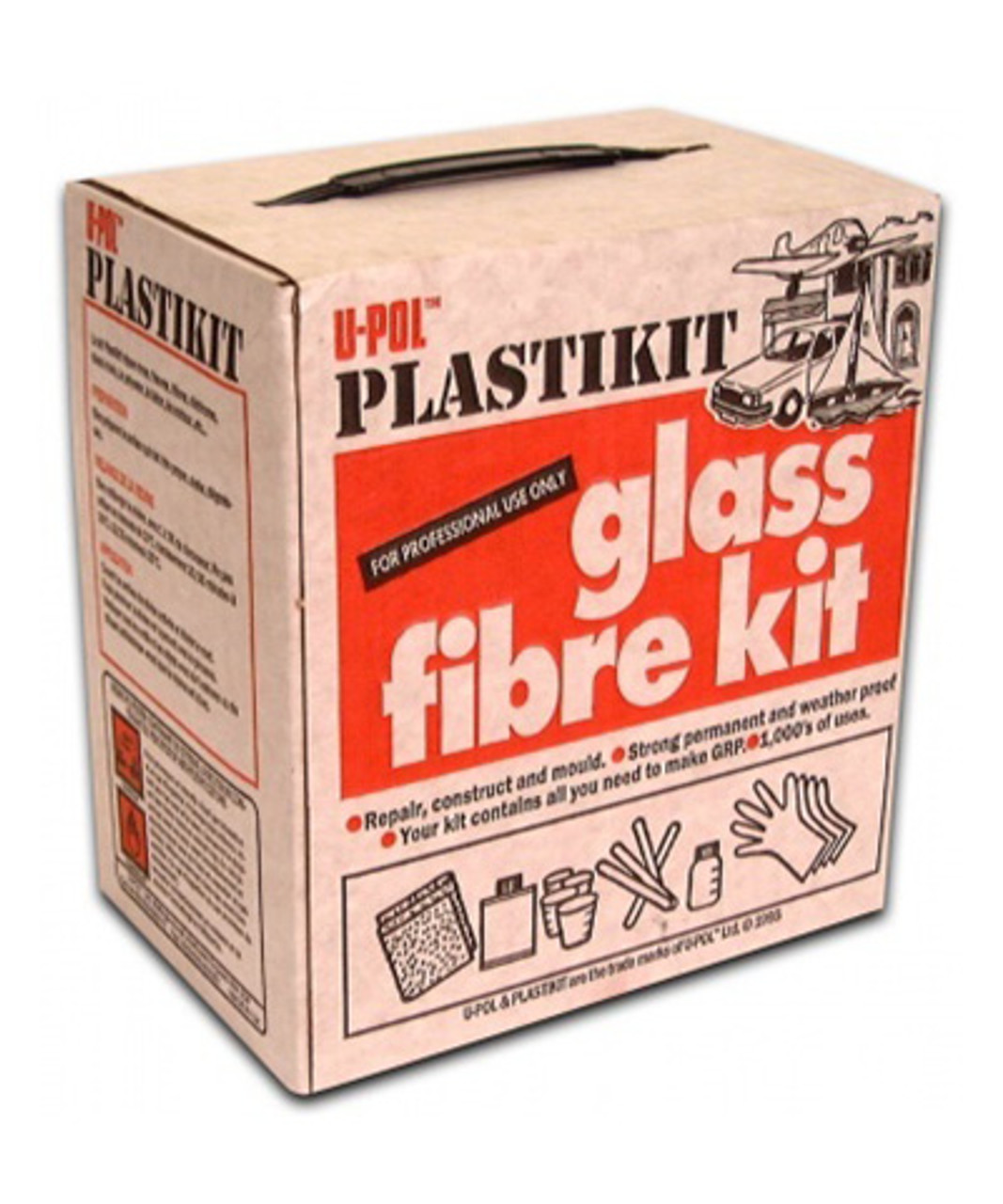 Upol Fibreglass Repair Kit 1Lt