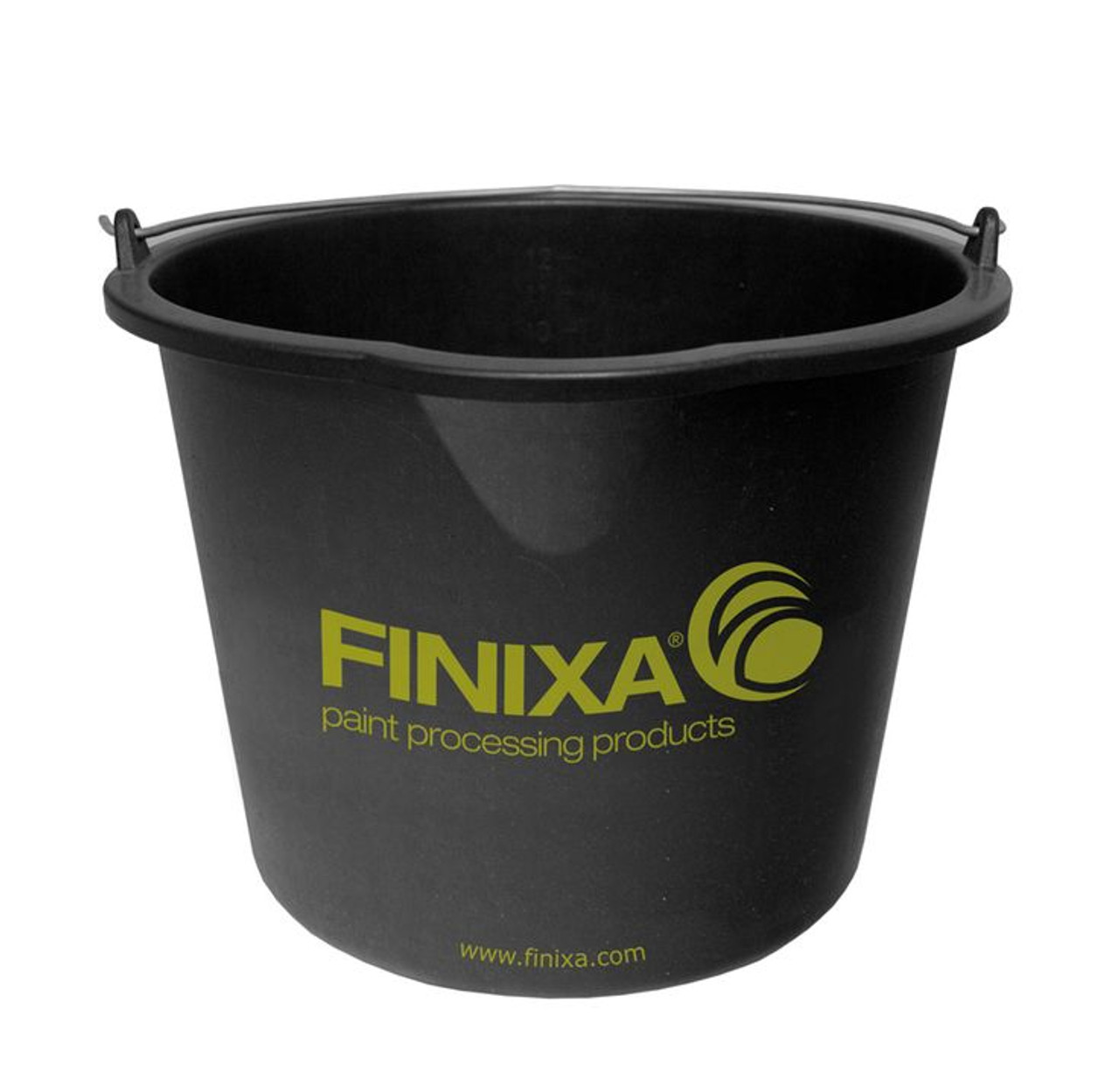 Finixa Bucket with Spout Black 12Lt