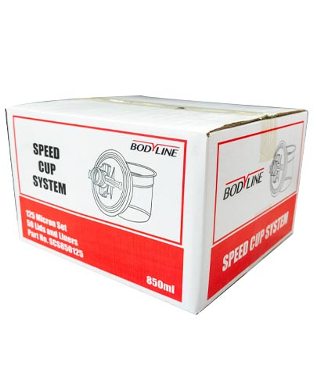 Bodyline Speed Cup System 850Ml Lid & Liner 125 Micron (50)