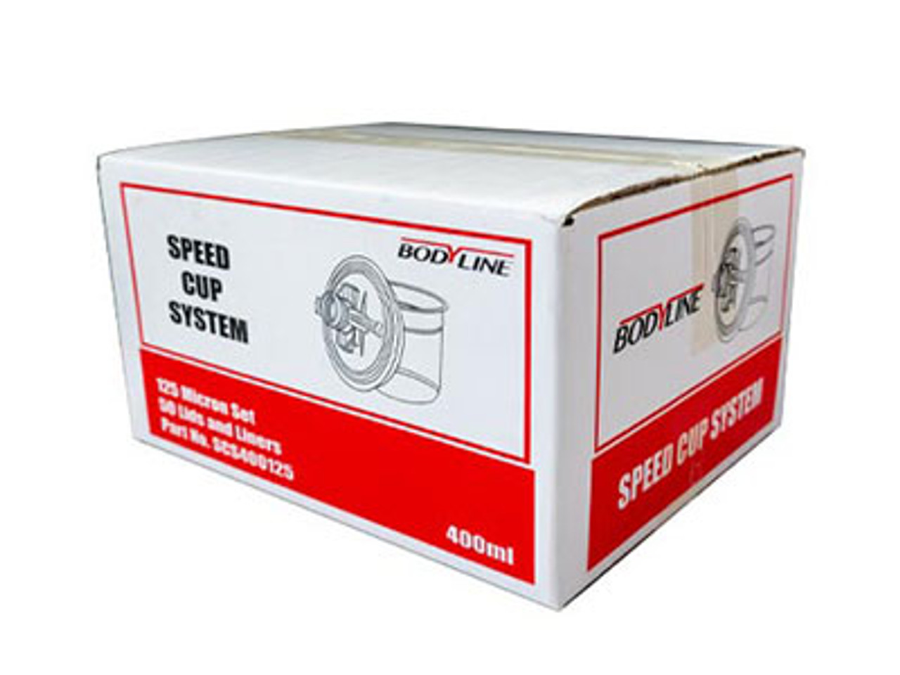 Bodyline Speed Cup System 400Ml Lid & Liner 125 Micron (50)