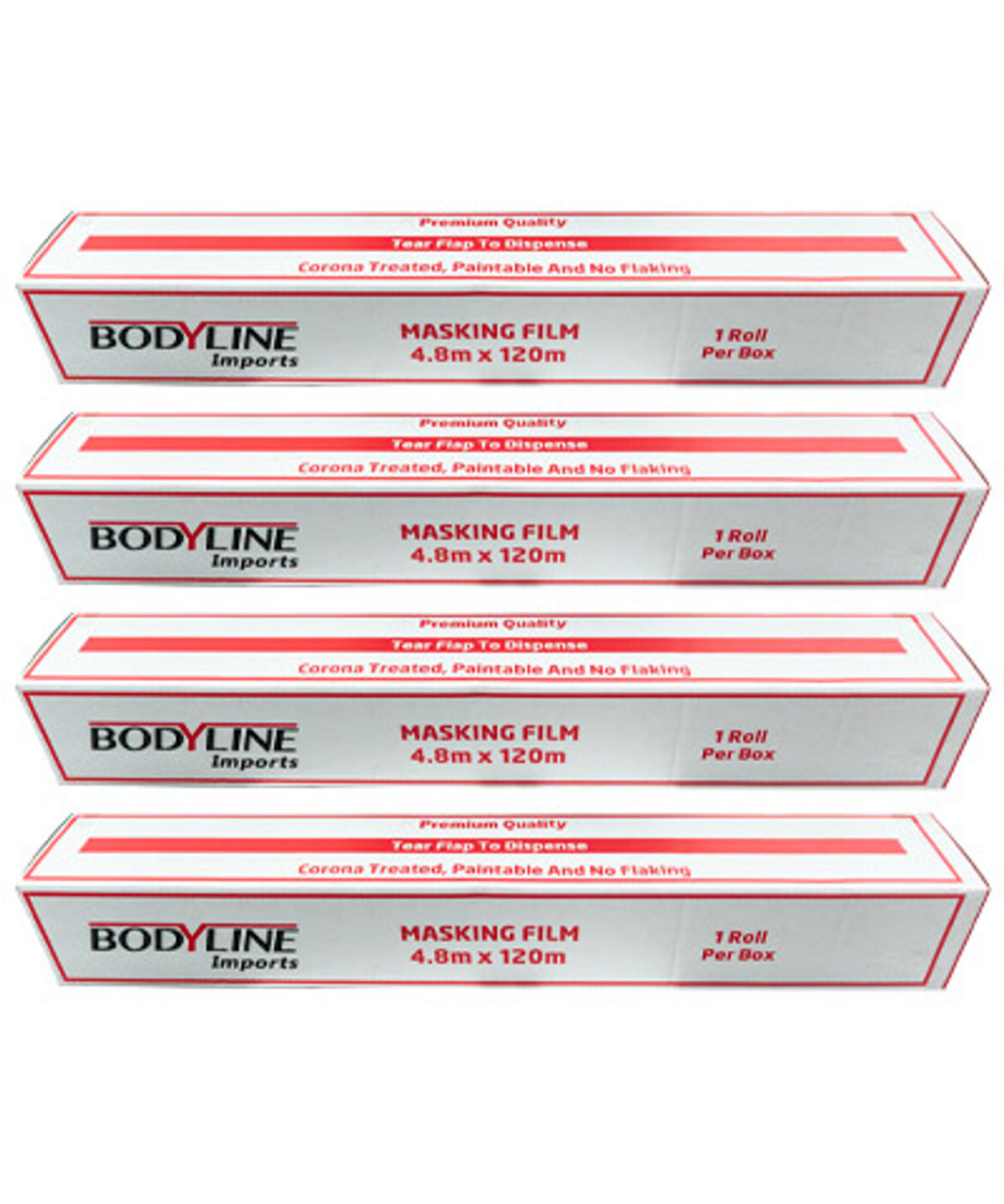 4 x Bodyline Plastic Film Masker 4.8Mt x 120M