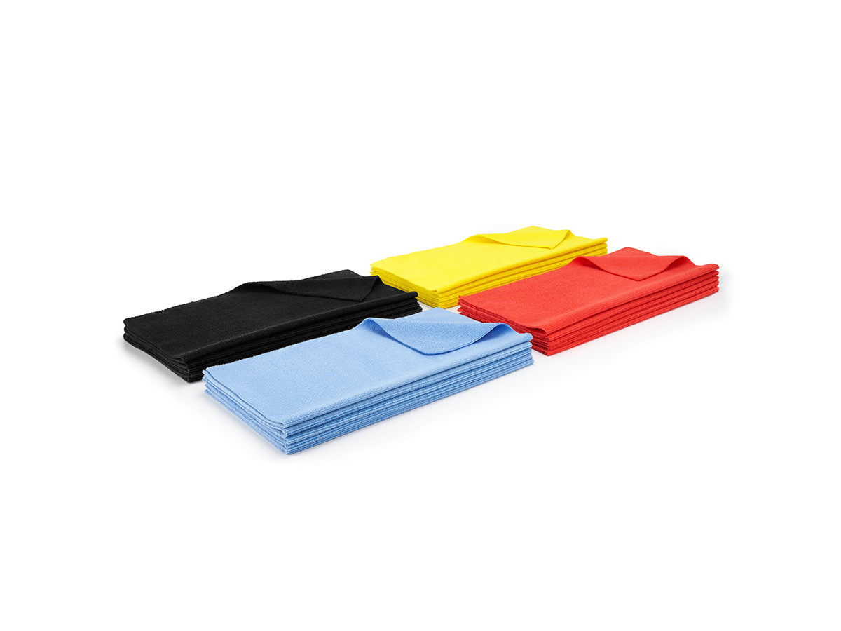 Smartline 280GSM Edgeless Microfibre Towel 40cm x 40cm Multi Color Pack (20)