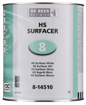 De Beer Primer Surfacer HS 2K White 8-14510 3Lt