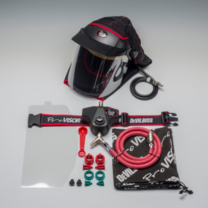 Devilbiss PROV-650 Visor, Belt With Regulator, Velcro Neck Cover & Gun Hose