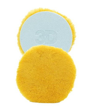 3D 6" Xtra Cut Yellow Wool Pad