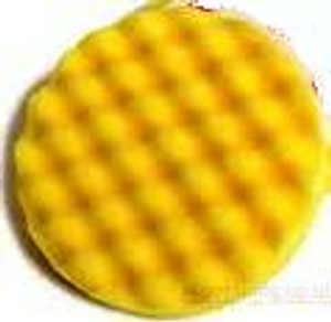 Contour Buff Foam Compound Yellow Waffle Velcro 200Mm