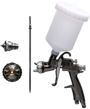 Finixa Black Chrome Spray Gun Kit 1.3mm + 2.0mm