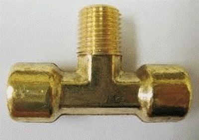 Air Fitting T Piece 1/4"Male 1/4" Female