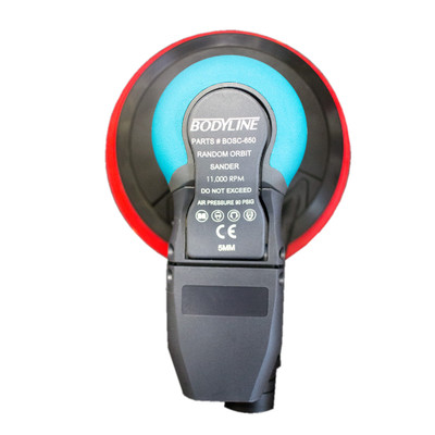 Bodyline 150Mm Air Orbital Sander 5Mm Orbit 52 Multi-Hole Velcro Pad  Central Vacuum Bodyline 150Mm Air Orbital Sander 5Mm Orbit 52 Multi-Hole Velcro Pad  Central Vacuum