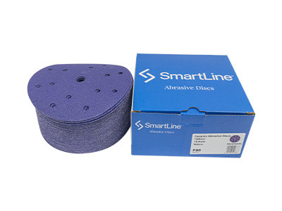 Smartline Ceramic Velcro Discs 150mm Purple 15 Hole Smartline Ceramic Velcro Discs 150mm Purple 15 Hole