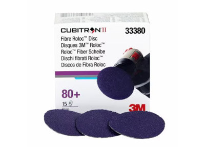 3M Cubitron II Fibre Roloc Disc 33380 50mm Gt 80 15 discs 3M Cubitron II Fibre Roloc Disc 33380 50mm Gt 80 15 discs