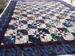 Kaffe Blue & Purple Quilt