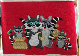 Raccoon Bandits Quilt