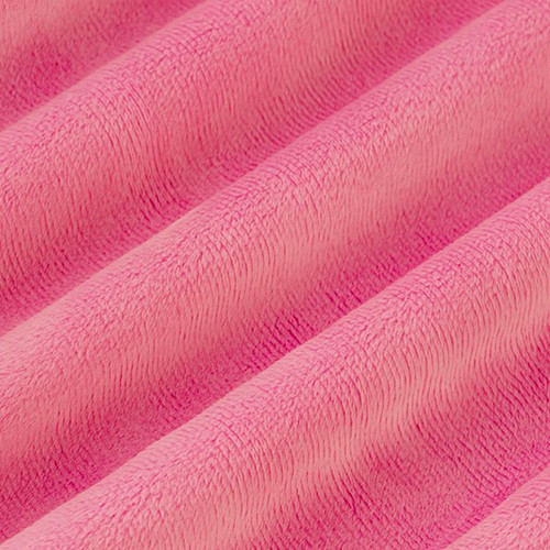 Hot Pink 60" Solid Minky Cuddle Fabric
