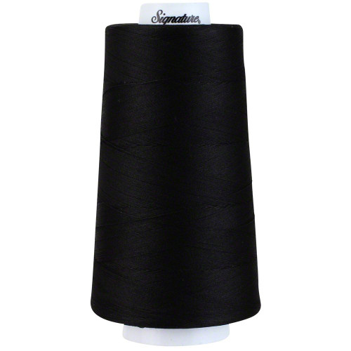 Signature40 - Black - 070 - Cone - 3000 Yds - 100% Cotton Quilting Thread