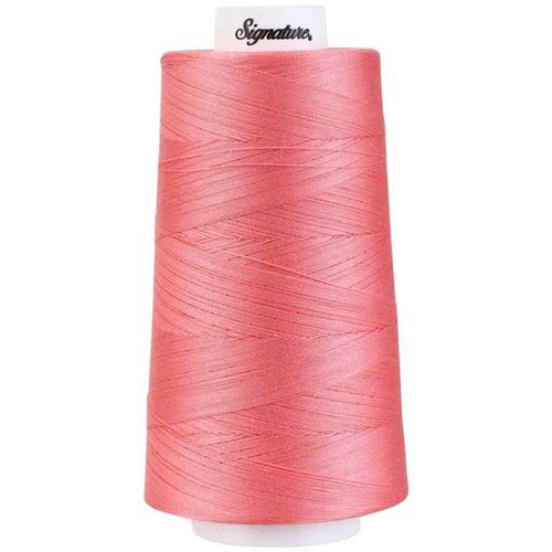 Signature40 - Flamingo Pink - F109 - Cone - 3000 Yds - 100% Cotton Quilting Thread