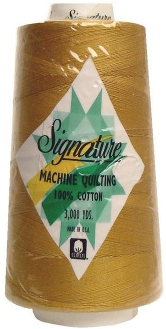 Signature40 - Mustard - 474 - Cone - 3000 Yds - 100% Cotton Quilting Thread