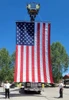 Modified- Fire Truck American Flag, Polyester 12x18- 2 Extra D ring sets added