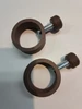 Brown Plastic Flagpole Ring 1 .25" - Set of Two