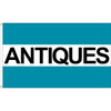 Antiques (Turquoise, White, Turquoise) Message Flag