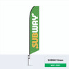  Subway Feather Flag (green)