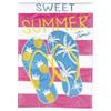 Sweet Summer Applique House Flag