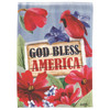 God Bless American Redbird House Flag