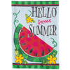 Hello Sweet Summer Applique Garden Flag