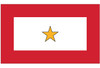 Custom Package qty 10- Gold Star 3x5 Service Flag - 1 Star
