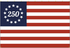 Betsy Ross America250 Nylon Flag 20x30ft Rush