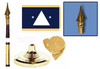 National Oceanic and Atmospheric Administration (NOAA) Rear Admiral Fringed Lobby Set