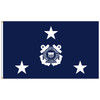 U.S. Coast Guard 3-Star Admiral Flag