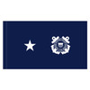 U.S. Coast Guard 1-Star Admiral Flag with pole sleeve
