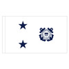 U.S. Coast Guard 2-Star Admiral Flag (non-seagoing) with pole sleeve