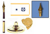 U.S. Coast Guard 1-Star Admiral Fringed Lobby Set (non-seagoing)