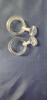 Bundle Clear Plastic Rings -total 4 rings 1 Inch