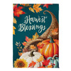 Thanksgiving Harvest Blessings Suede House Flag