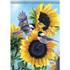 Dinner Time Chickadee - Dura Soft Garden Flag