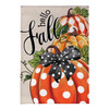 Patterned Pumpkins Burlap Flag Garden Flag