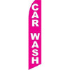 Car Wash (White/Pink) Feather Flag