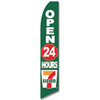 7 Eleven - Open 24 Hours - Feather Flag